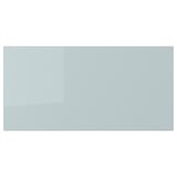 KALLARP Drawer front, high-gloss light grey-blue, 40x20 cm