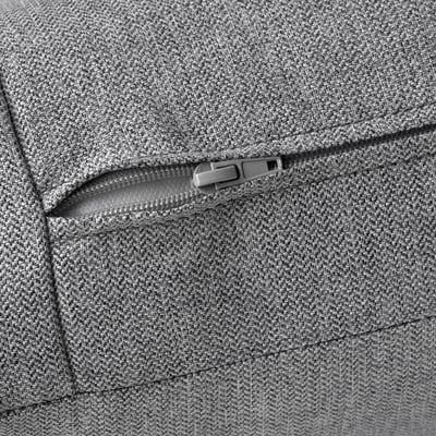 Soft, textured grey fabric with subtle herringbone pattern, smooth and slightly lustrous touch.