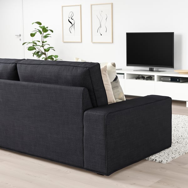 KIVIK Threeseat sofa, Hillared anthracite IKEA