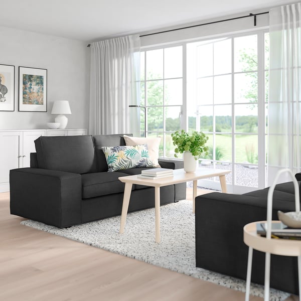 Kivik Two Seat Sofa Hillared Anthracite Ikea