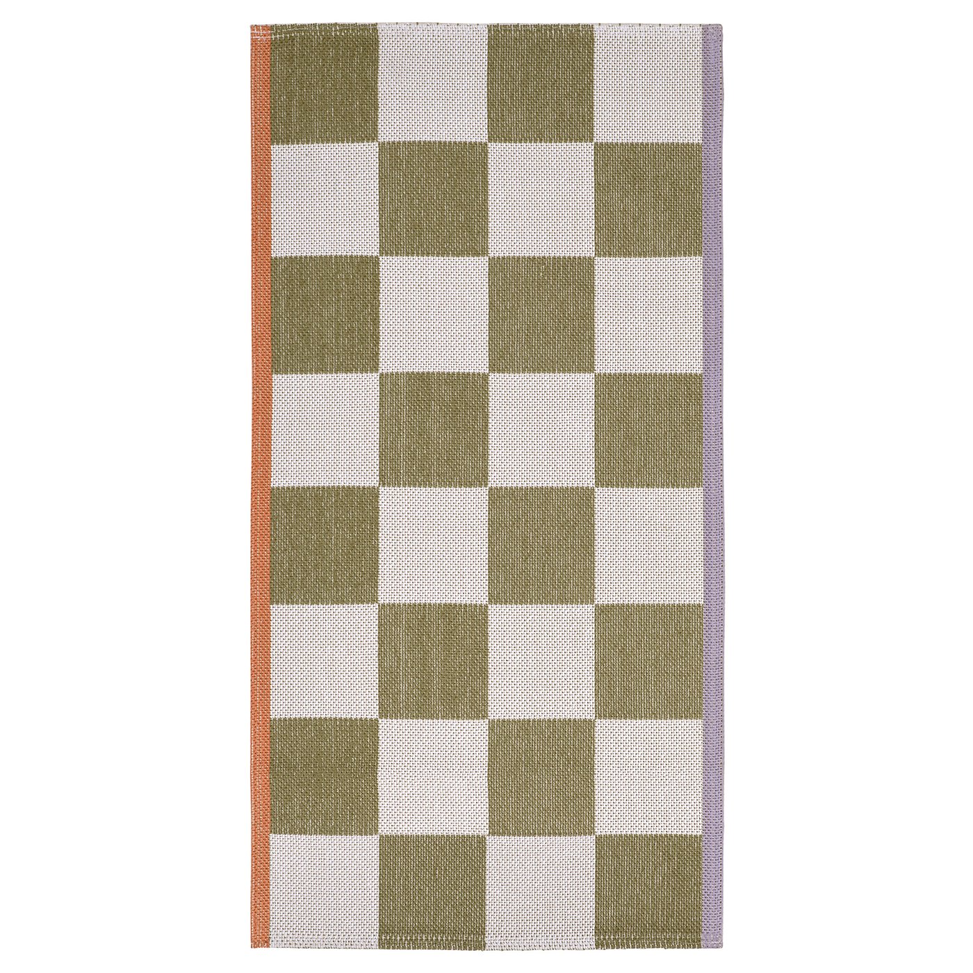 KLASSRUM rug, flatwoven, white/green, 60x120 cm - IKEA Malaysia