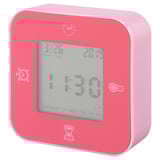 KLOCKIS Clock/thermometer/alarm/timer, pink, 7x7 cm