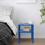 KNARREVIK Bedside table, bright blue, 37x28 cm
