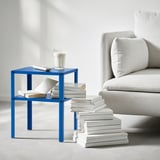 KNARREVIK Bedside table, bright blue, 37x28 cm