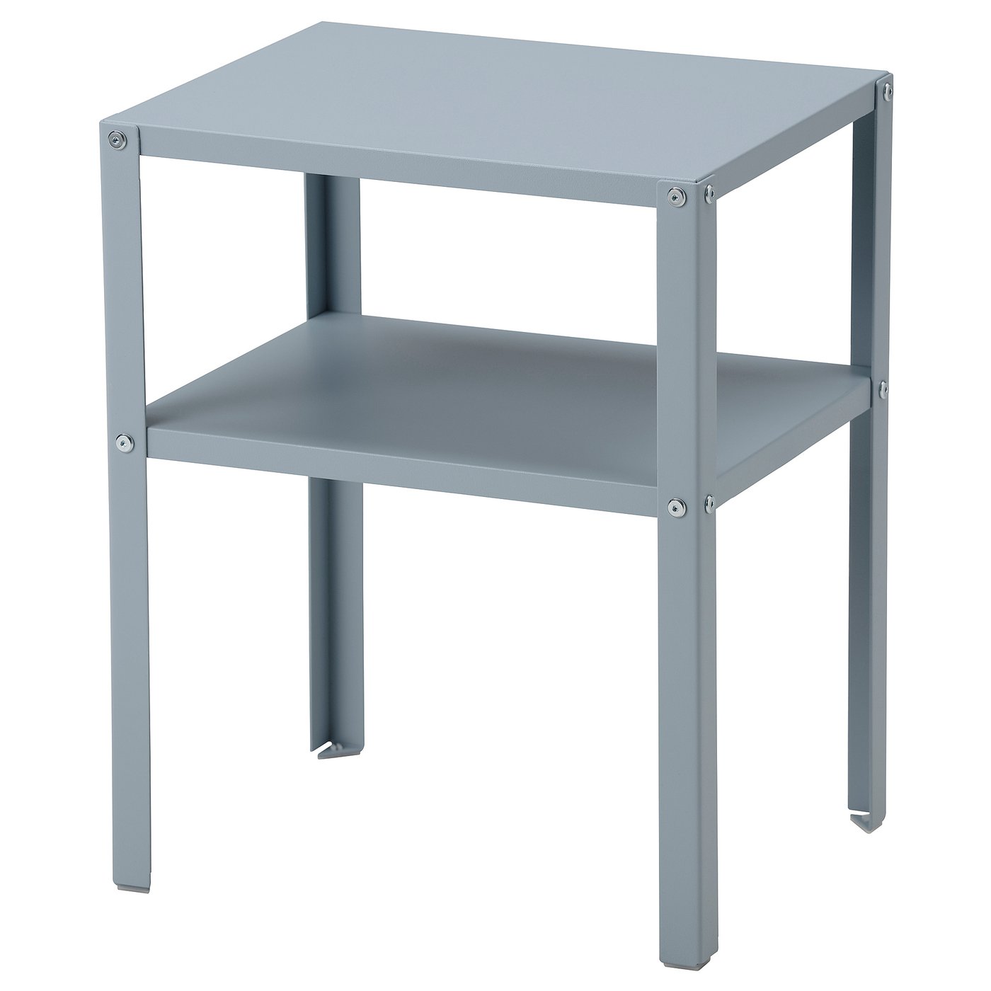 KNARREVIK Bedside table, light greyblue, 37x28 cm IKEA