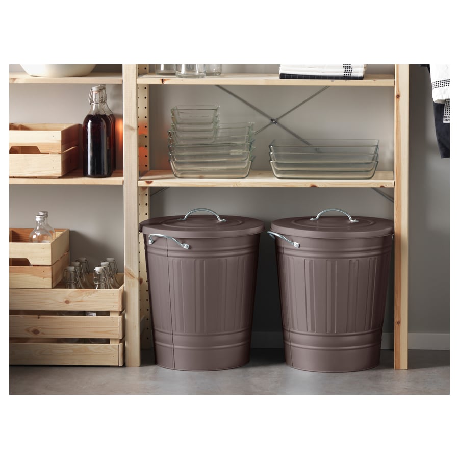 KNODD bin with lid, grey, 40 l IKEA Malaysia