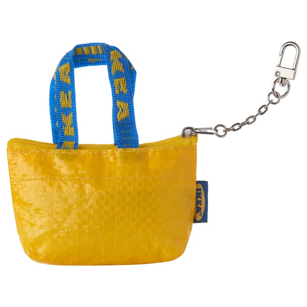 KNÖLIG Key ring, small yellow