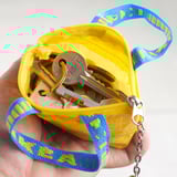 KNÖLIG Key ring, small yellow