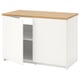 KNOXHULT Base cabinet with doors, white, 120x85 cm