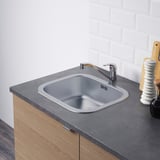 KNOXHULT Kitchen, wood effect grey, 182x183x220 cm