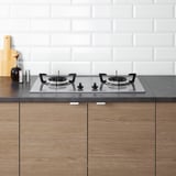 KNOXHULT Kitchen, wood effect grey, 182x143x220 cm