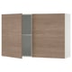 Option: KNOXHULT Wall cabinet with doors, wood effect/grey, 120x75 cm
