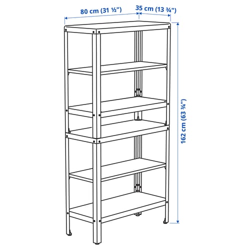 Illustration with measurements for the product: KOLBJÖRN.