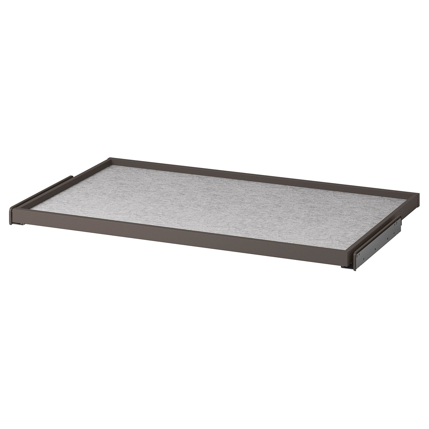 KOMPLEMENT pullout tray with drawer mat, dark grey/light grey, 100x58