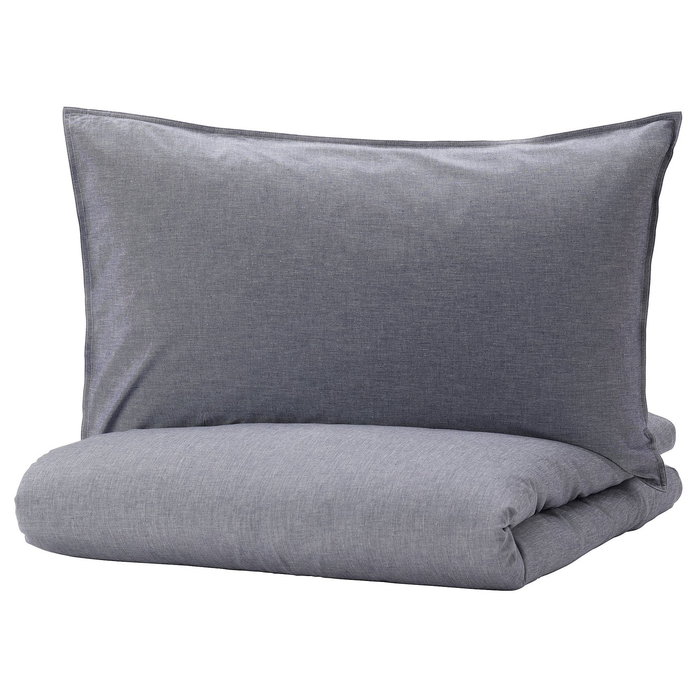KOPPARBLAD duvet cover and 2 pillowcases, dark blue, 240x220/50x80 cm IKEA Malaysia
