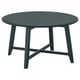 KRAGSTA Coffee table, dark blue-green, 90 cm