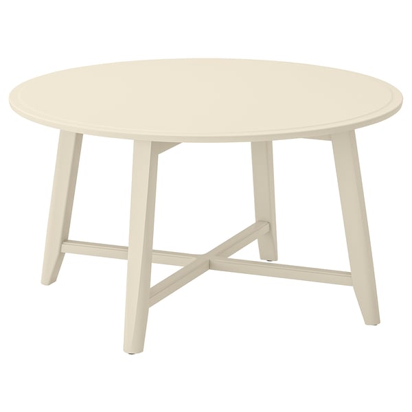 KRAGSTA Coffee table, light beige, 90 cm
