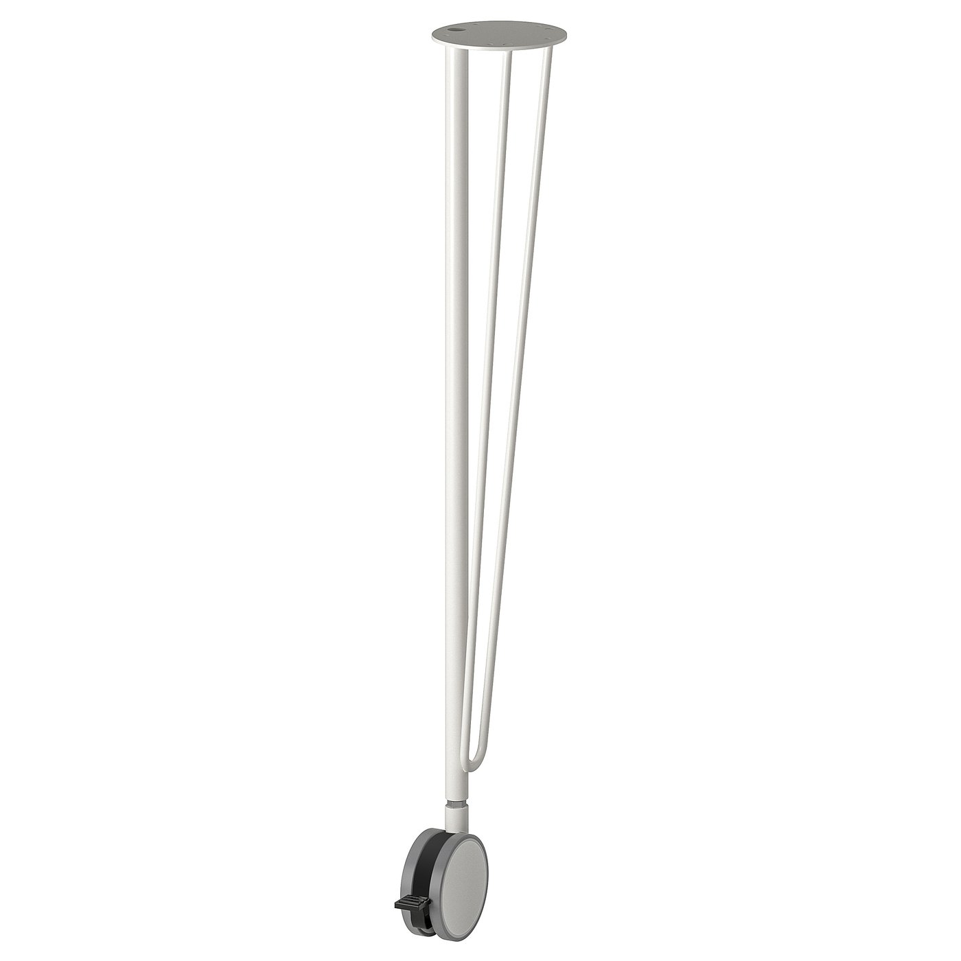 KRILLE leg with castor, white, 70 cm IKEA Malaysia