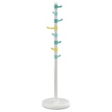KROKIG Clothes stand, white/multicolour, 128 cm
