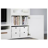 KUGGIS Box with lid, white, 26x35x15 cm