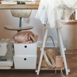 KUGGIS Box with lid, white, 26x35x15 cm