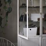 KUGGIS Box with lid, white, 26x35x15 cm