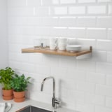 KUNGSFORS Shelf, ash veneer, 60 cm