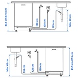 LAGAN Integrated dishwasher, 45 cm
