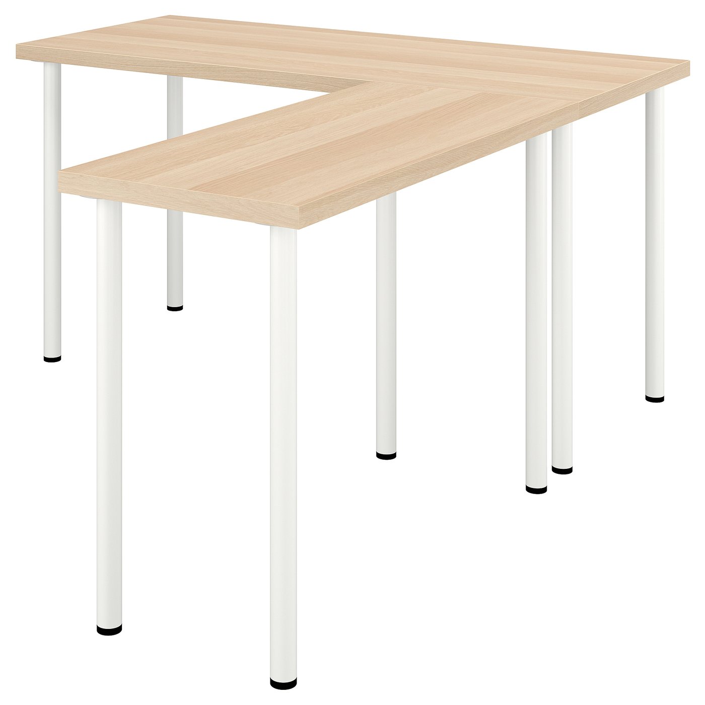 LAGKAPTEN LINNMON L shaped Desk White Stained Oak Effect white lagkapten-linnmon-l-shaped-desk-white-stained-oak-effect-white