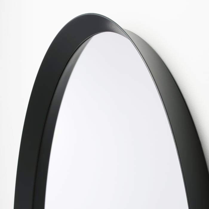 LANGESUND Mirror, dark grey, 80 cm IKEA