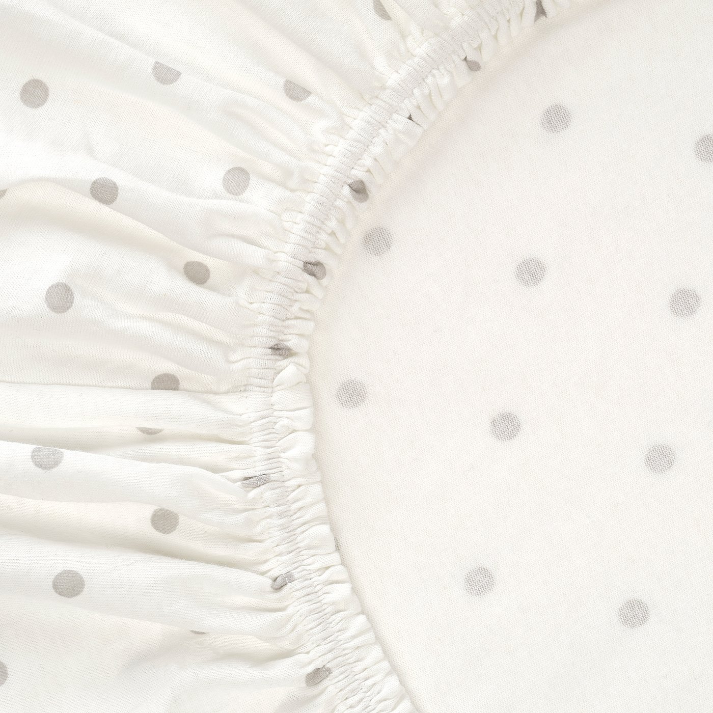LENAST Fitted sheet for cot - dotted/moon 60x120 cm — image 4
