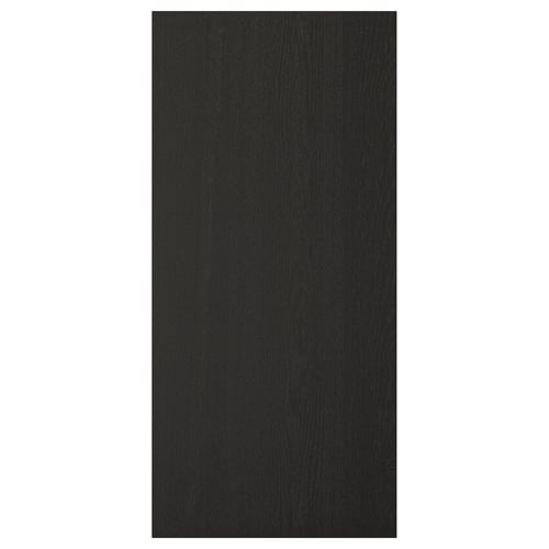 LERHYTTAN black kitchen cabinet, rectangular, solid wood & veneer, traditional design.