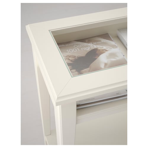 LIATORP Console table white, glass IKEA