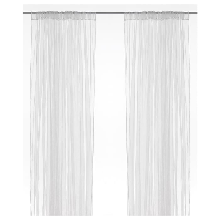 LILL net curtains, 1 pair, white, 280x250 cm IKEA Malaysia