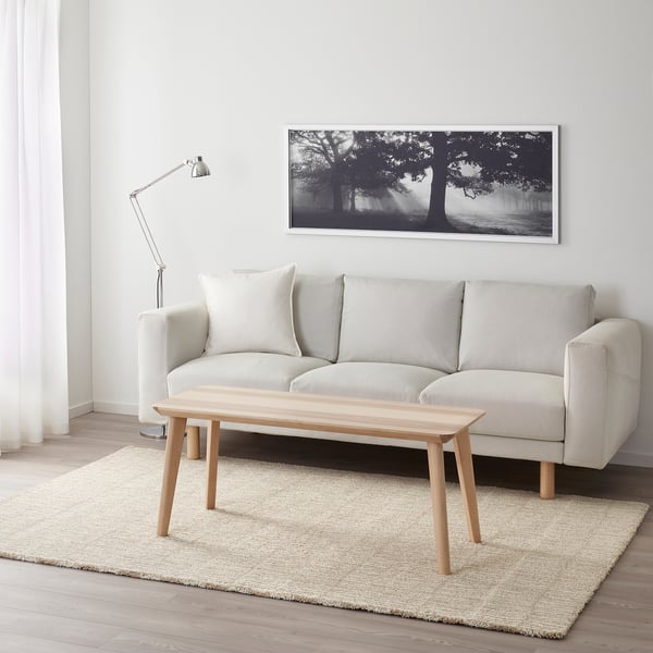 LINDELSE Rug, high pile, natural colour/beige, 170x240 cm