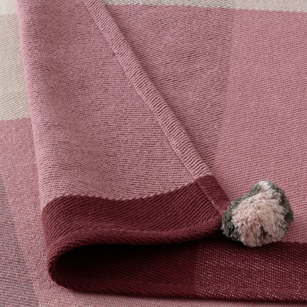 LINDSVÄRMARE Throw, multicolour handmade, 110x170 cm