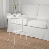 LINDVED Side table, white, 50x68 cm