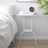 LINDVED Side table, white, 50x68 cm
