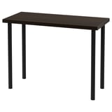 LINNMON / ADILS Table, black-brown/black, 100x45 cm