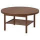 LISTERBY Coffee table, brown, 90 cm