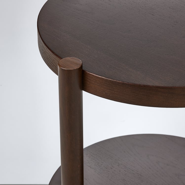 LISTERBY side table, dark brown stained oak veneer, 50 cm IKEA Malaysia