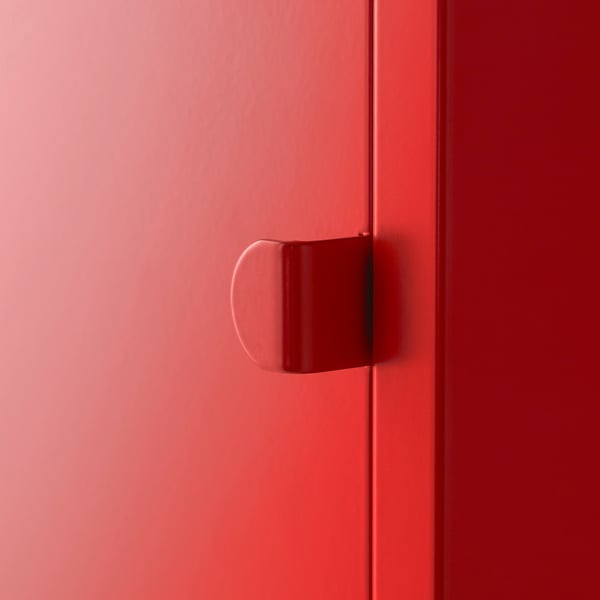 LIXHULT Cabinet, metal/red, 35x60 cm