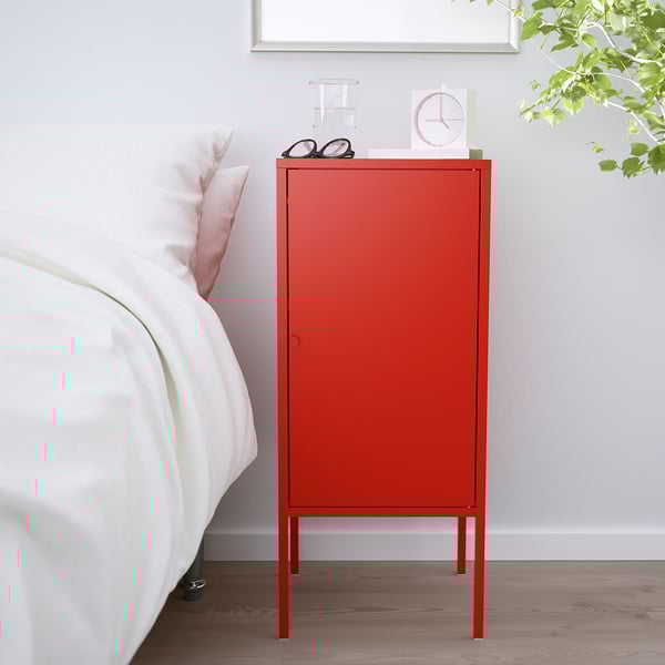LIXHULT Cabinet, metal/red, 35x60 cm