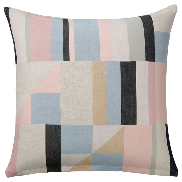 LYKTBÄRARE Cushion cover, light beige/multicolour, 50x50 cm
