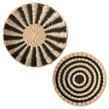 MÄVINN Wall decoration, set of 2, banana fibre handmade