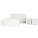 Option: MALM Bedroom furniture, set of 3, white, 150x200 cm