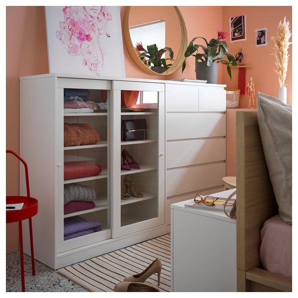 Malm Chest Of 6 Drawers White 80x123 Cm Ikea