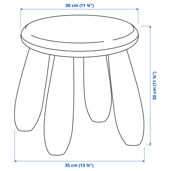MAMMUT Children's stool, in/outdoor/white