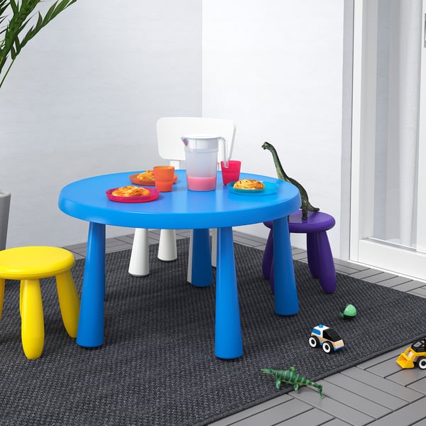 Mammut Children S Table In Outdoor Blue Ikea