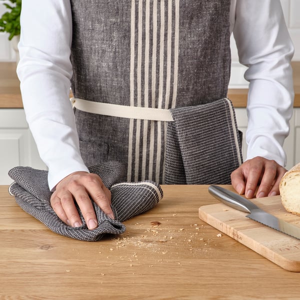 MARIATHERES Tea towel, grey, 50x70 cm